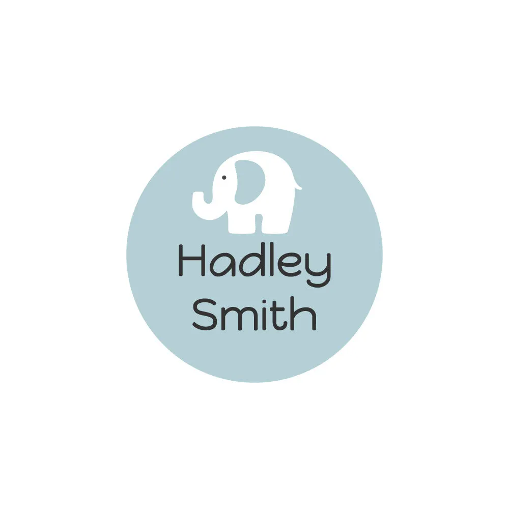 Elephant Iron-On Clothing Labels