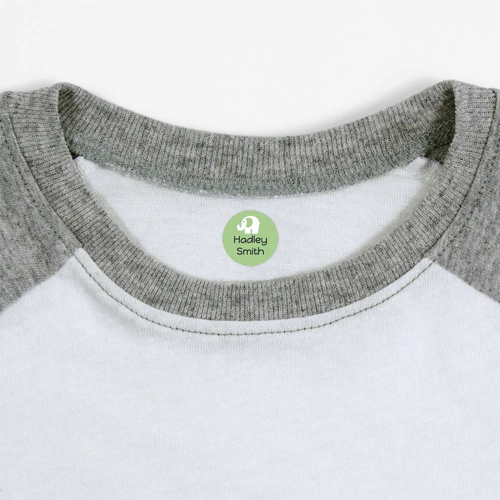 Elephant Iron-On Clothing Labels