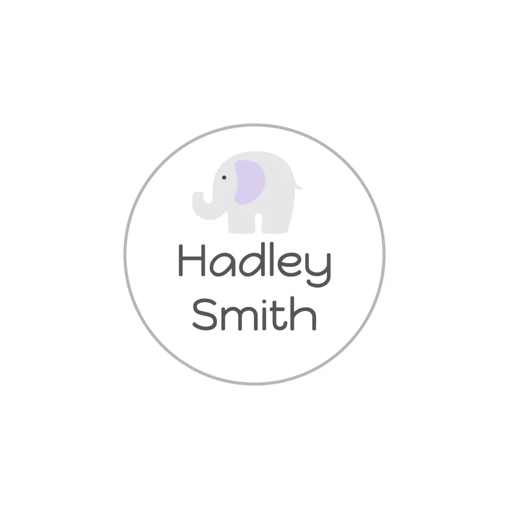 Elephant Iron-On Clothing Labels
