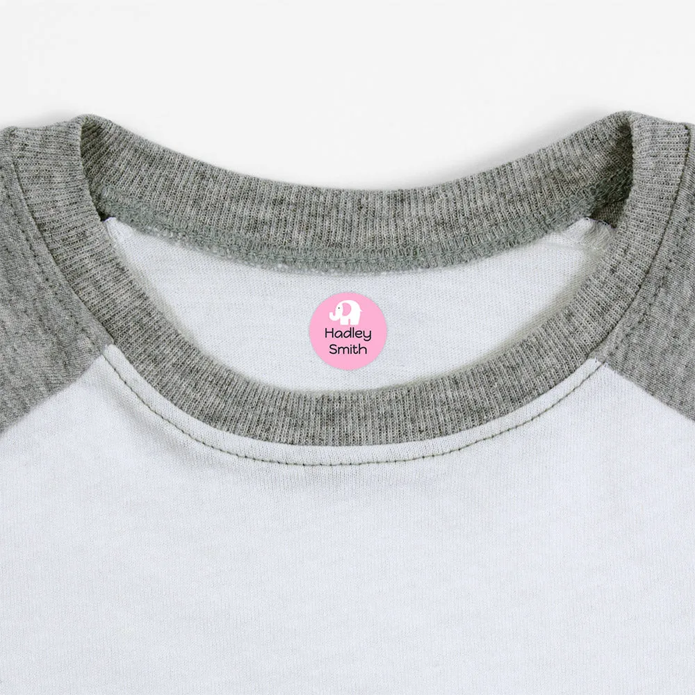 Elephant Iron-On Clothing Labels