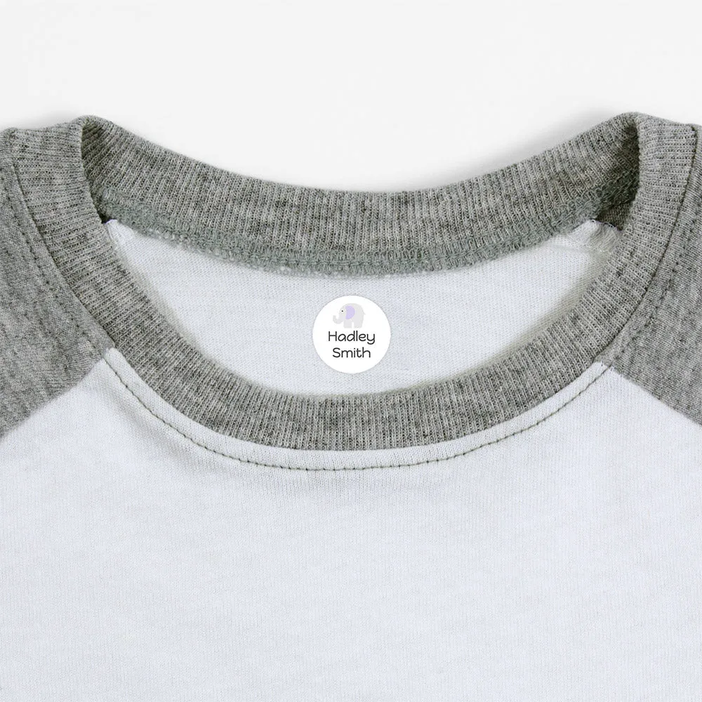 Elephant Iron-On Clothing Labels
