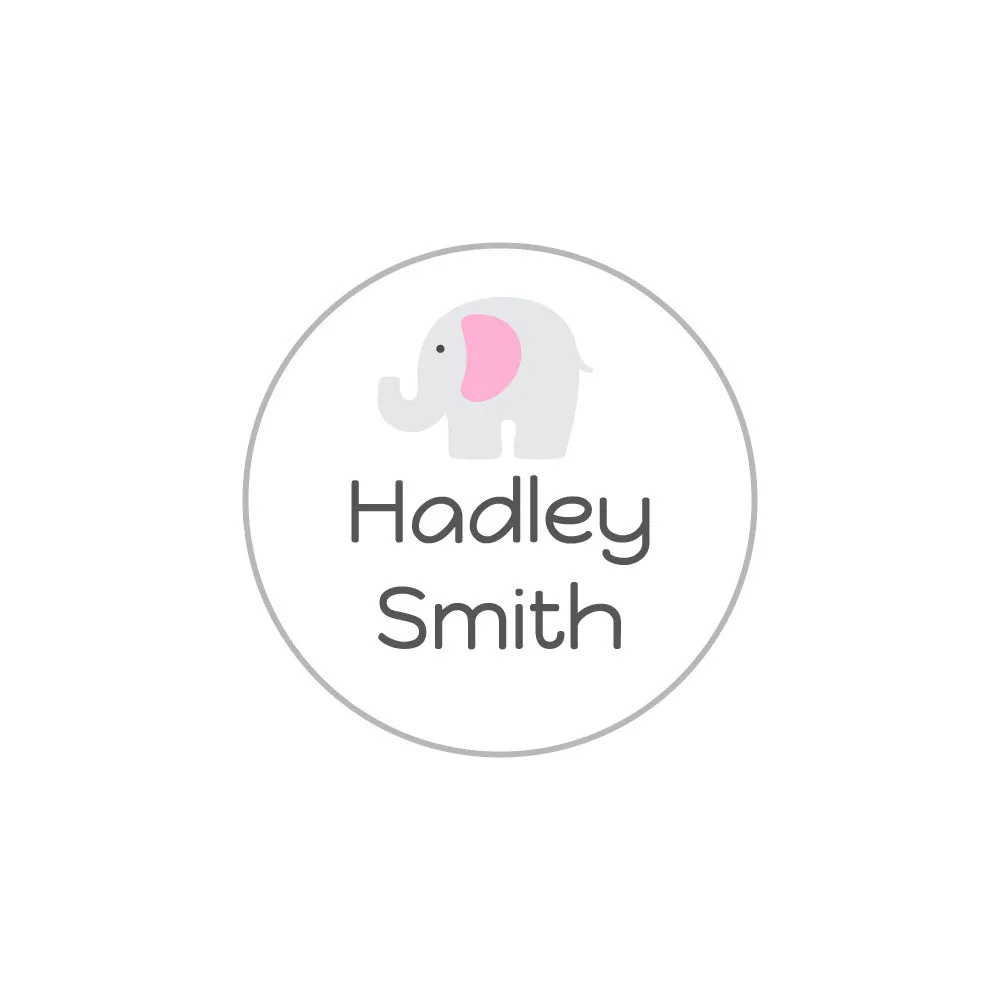 Elephant Iron-On Clothing Labels
