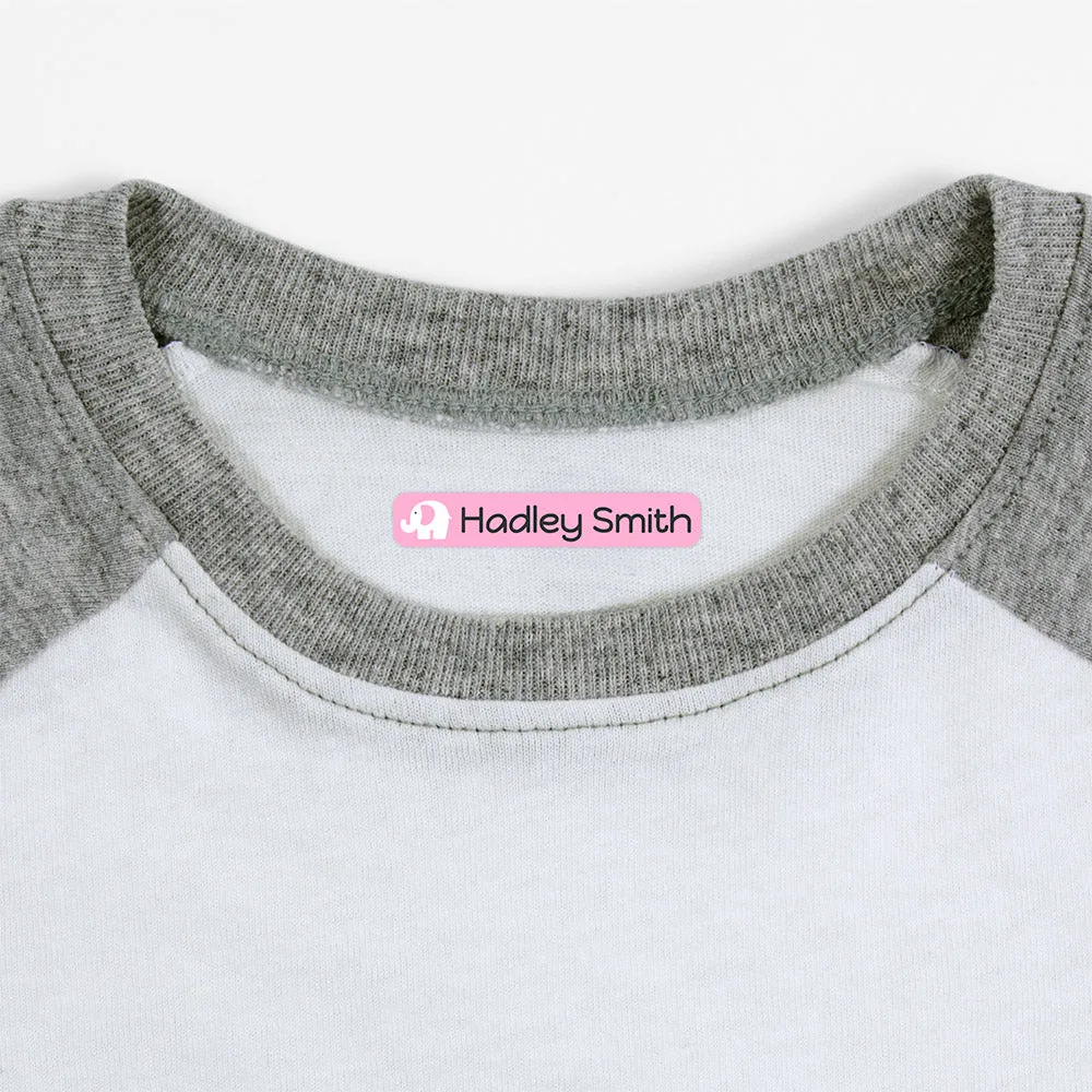 Elephant Iron-On Clothing Labels