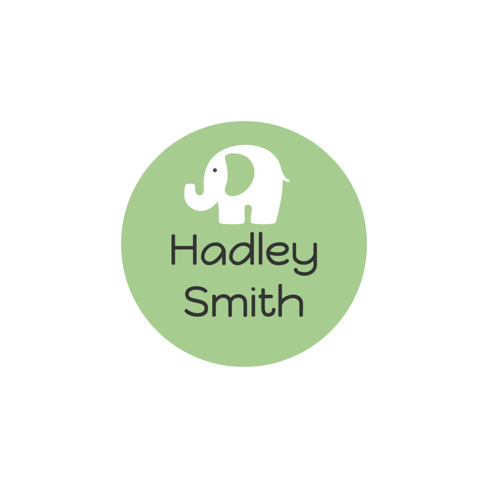 Elephant Iron-On Clothing Labels