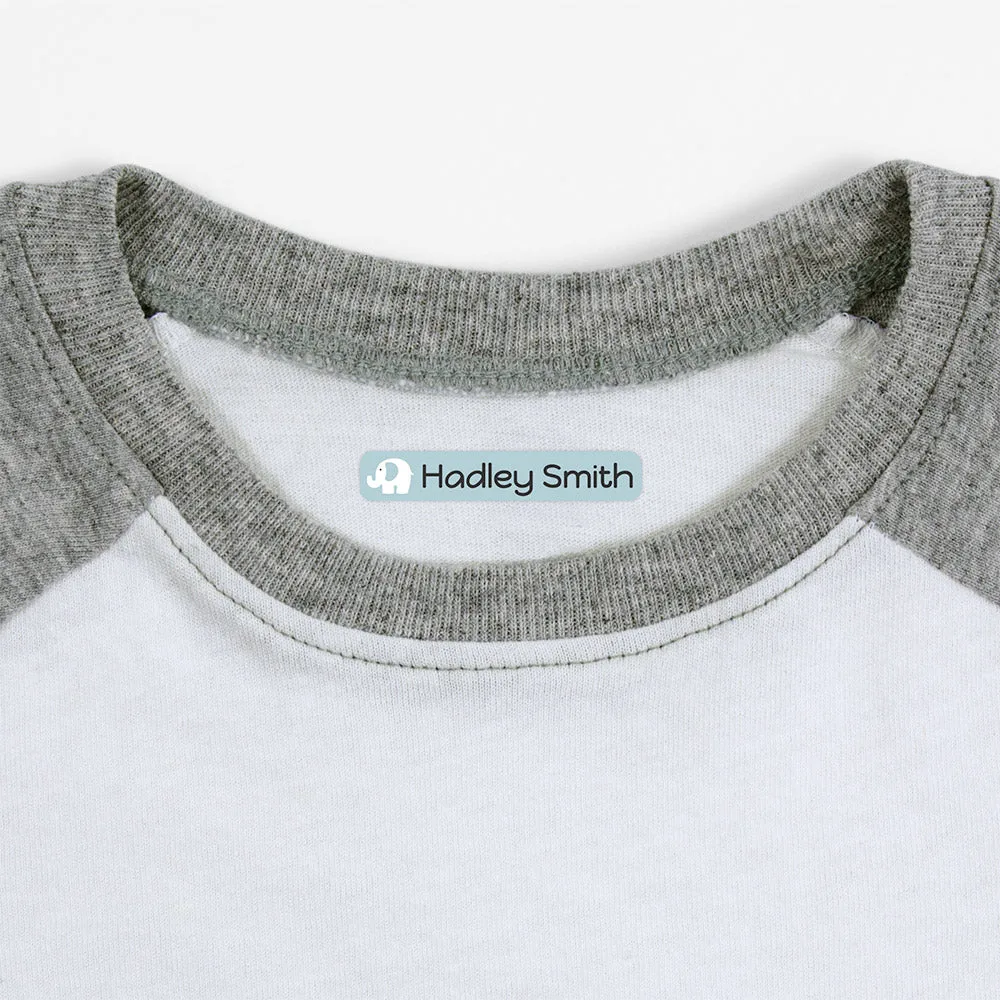 Elephant Iron-On Clothing Labels