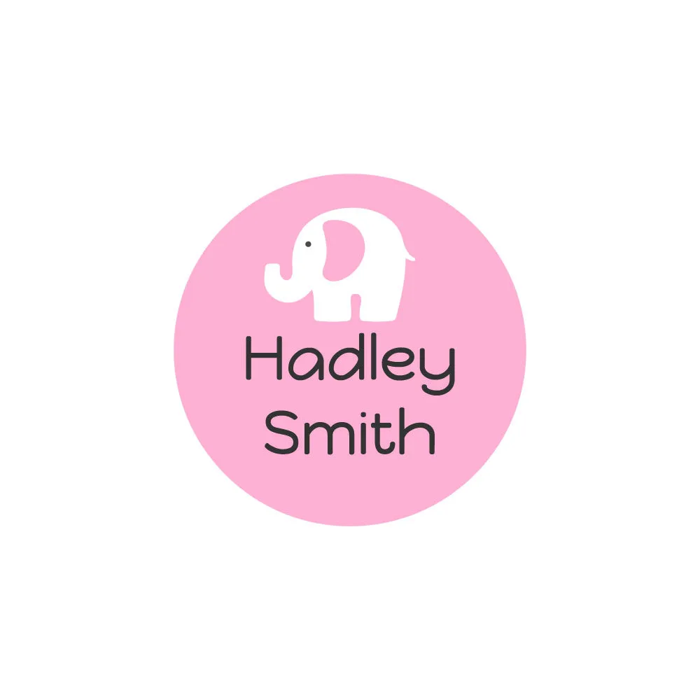 Elephant Iron-On Clothing Labels