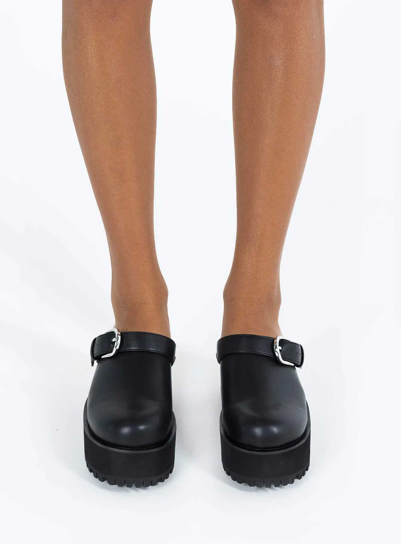 Rinaldi Slide On Flats Black